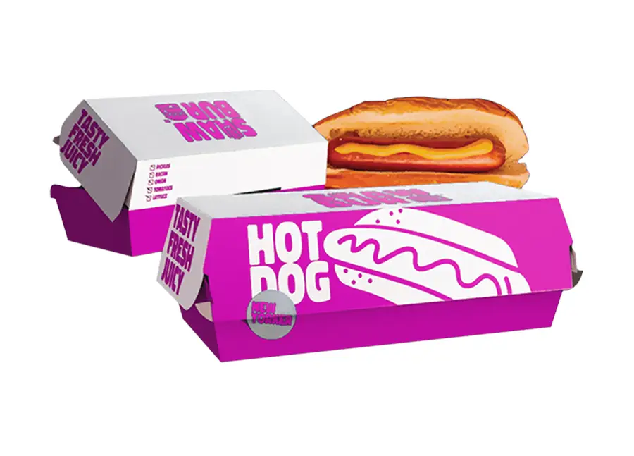Colorful Hot Dog Packaging