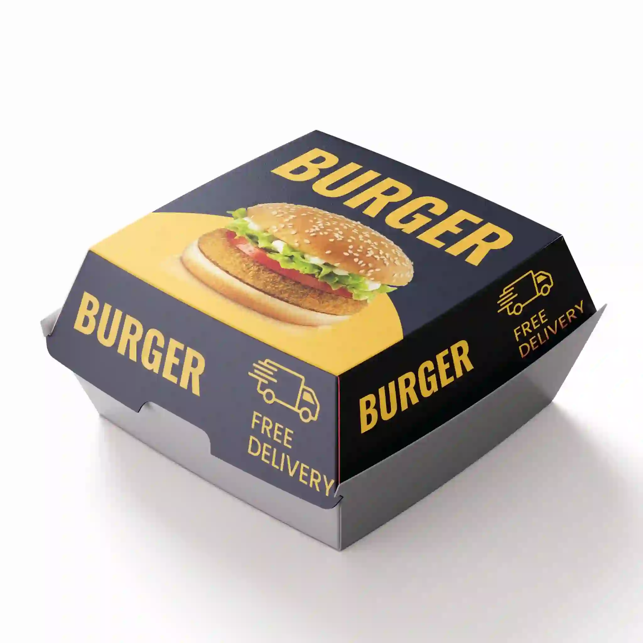 Custom Burger Packaging Boxes
