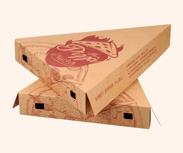 Custom Kraft Triangular Pizza Boxes