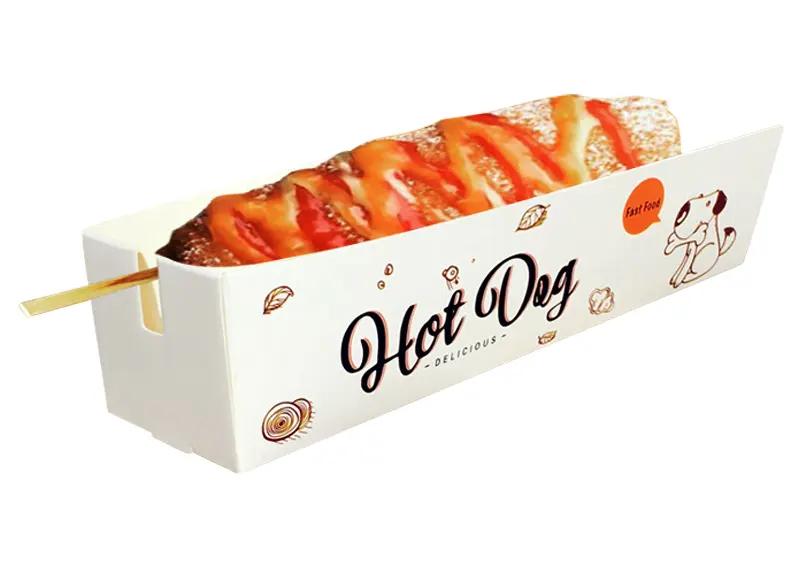 Hot Dog Packaging With Logo
