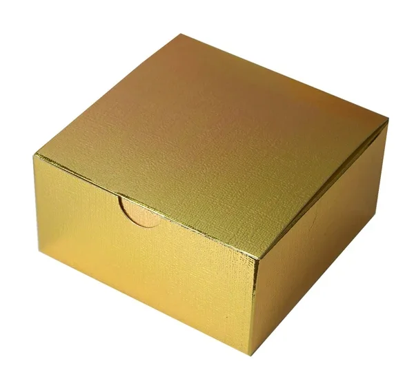 Custom Metallic Gold Cake Boxes