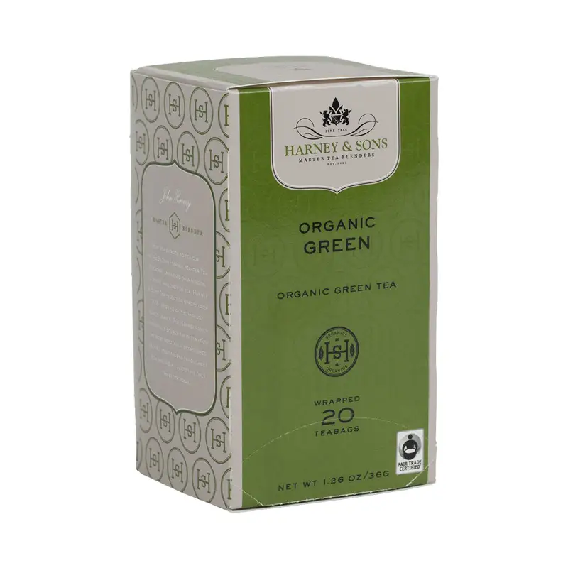 Custom Organic Green Tea Packaging Boxes