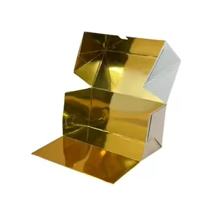 Wholesale Metallic Gold Cake Boxes