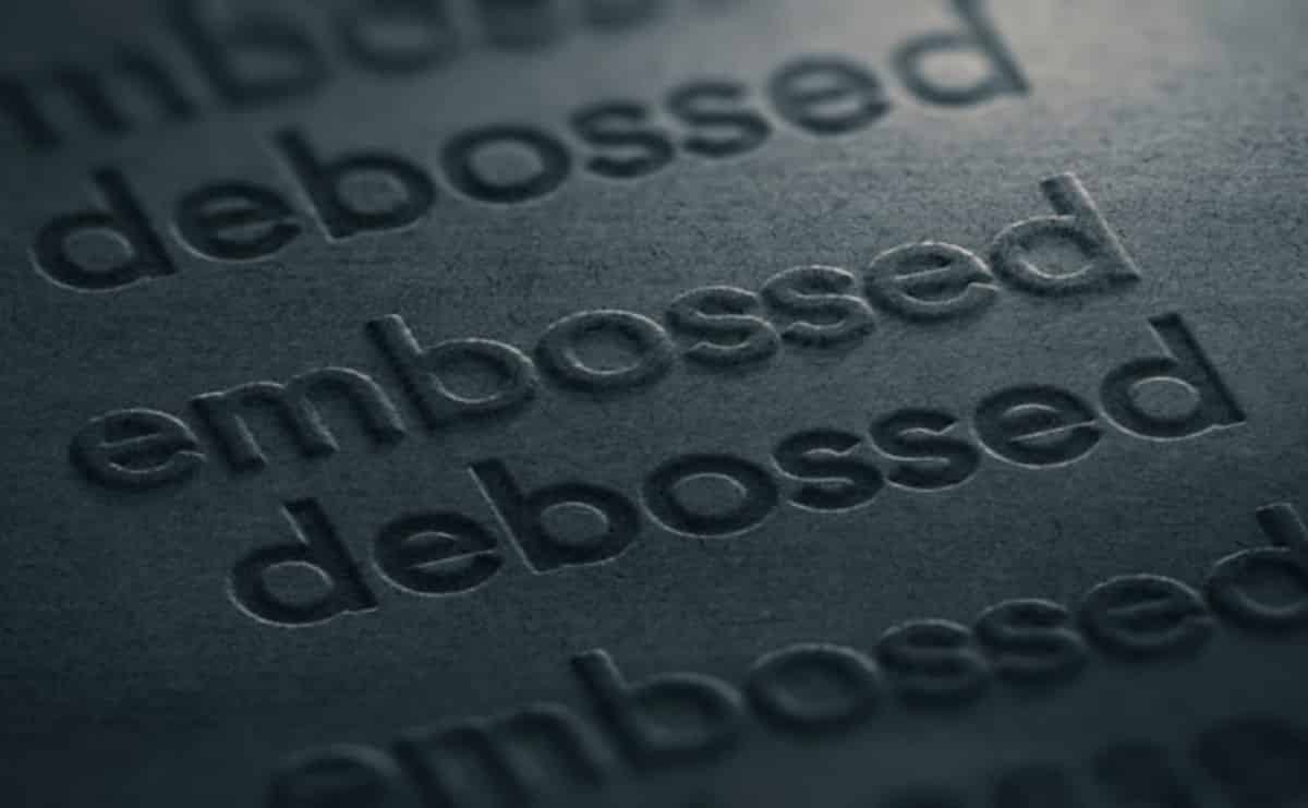 Embossing